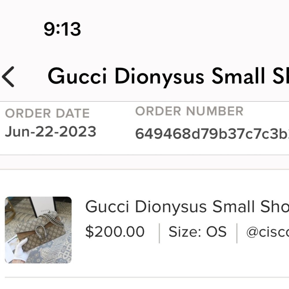 Gucci shoulder bag recently bought on posh in excellent condition